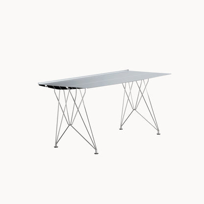 Rectangular Stainless Steel Writing Desk Table B Desk by Bd Barcelona Design