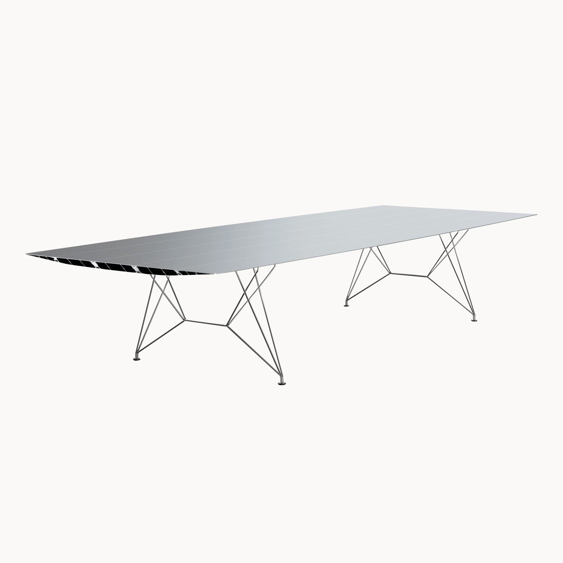 Rectangular Aluminium Dining Table B 150 by Bd Barcelona Design