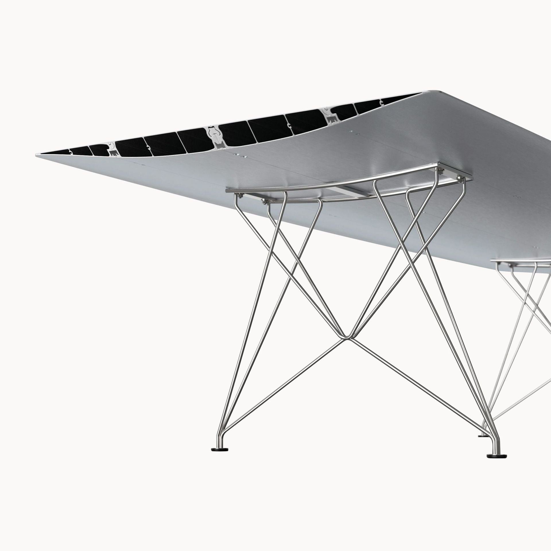Rectangular Aluminium Dining Table B 150 by Bd Barcelona Design