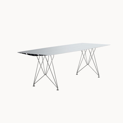 TABLE B 90 - Rectangular stainless steel table