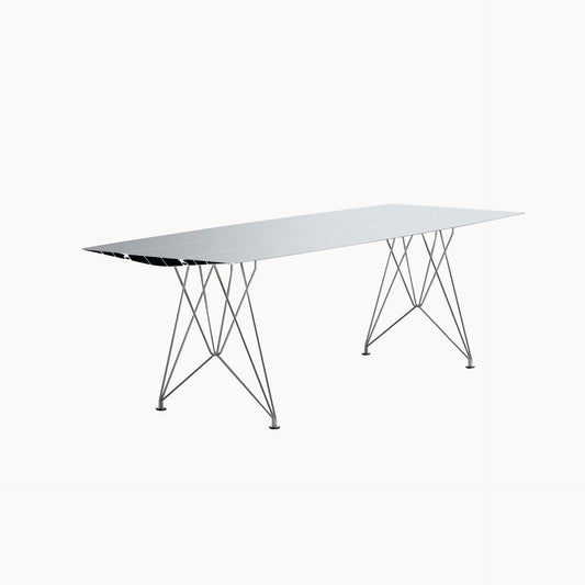 TABLE B 90 - Rectangular stainless steel table