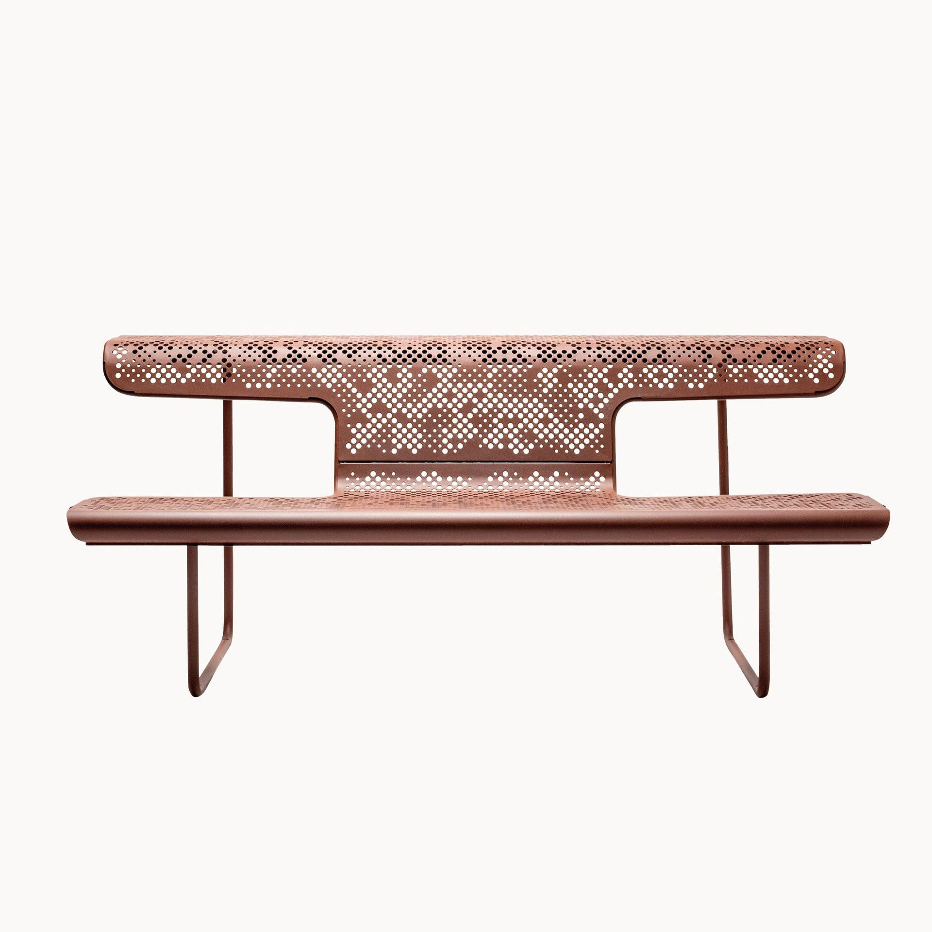 Steel Bench With Back El Poeta by Bd Barcelona Design #Corten