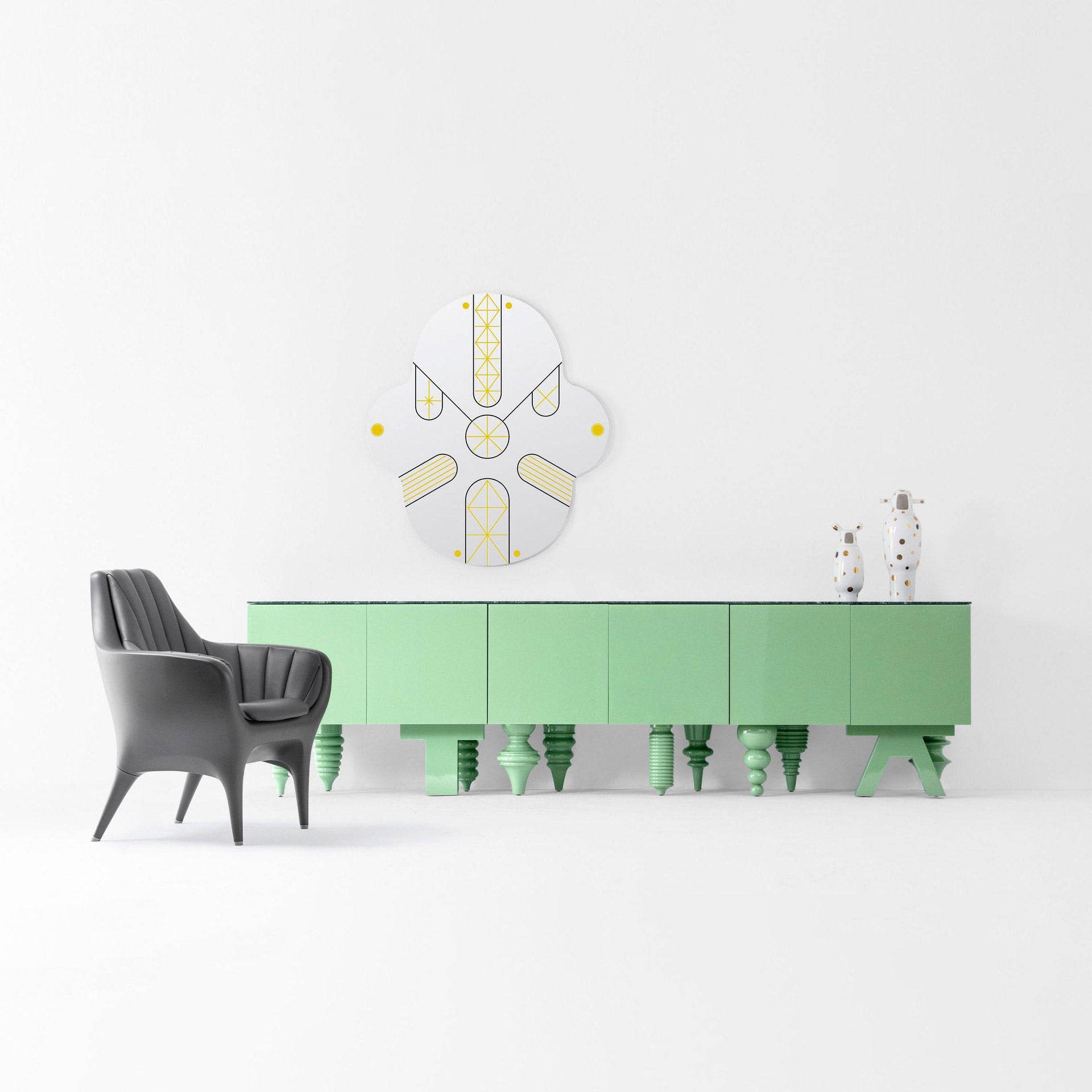 KING KONG - Wall-mounted mirror by BD Barcelona DesignWall-Mounted Mirror King Kong by Bd Barcelona Design #KONG
