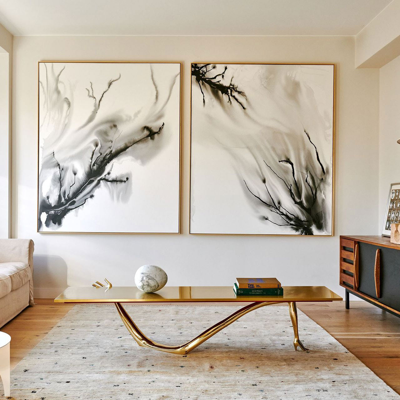 Low Brass Coffee Table Leda by Bd Barcelona Design #Original