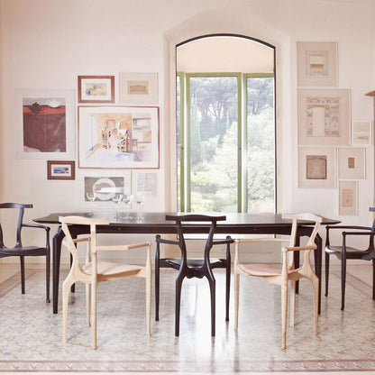 Rectangular Solid Wood Dining Table Gaulino by Bd Barcelona Design #Black