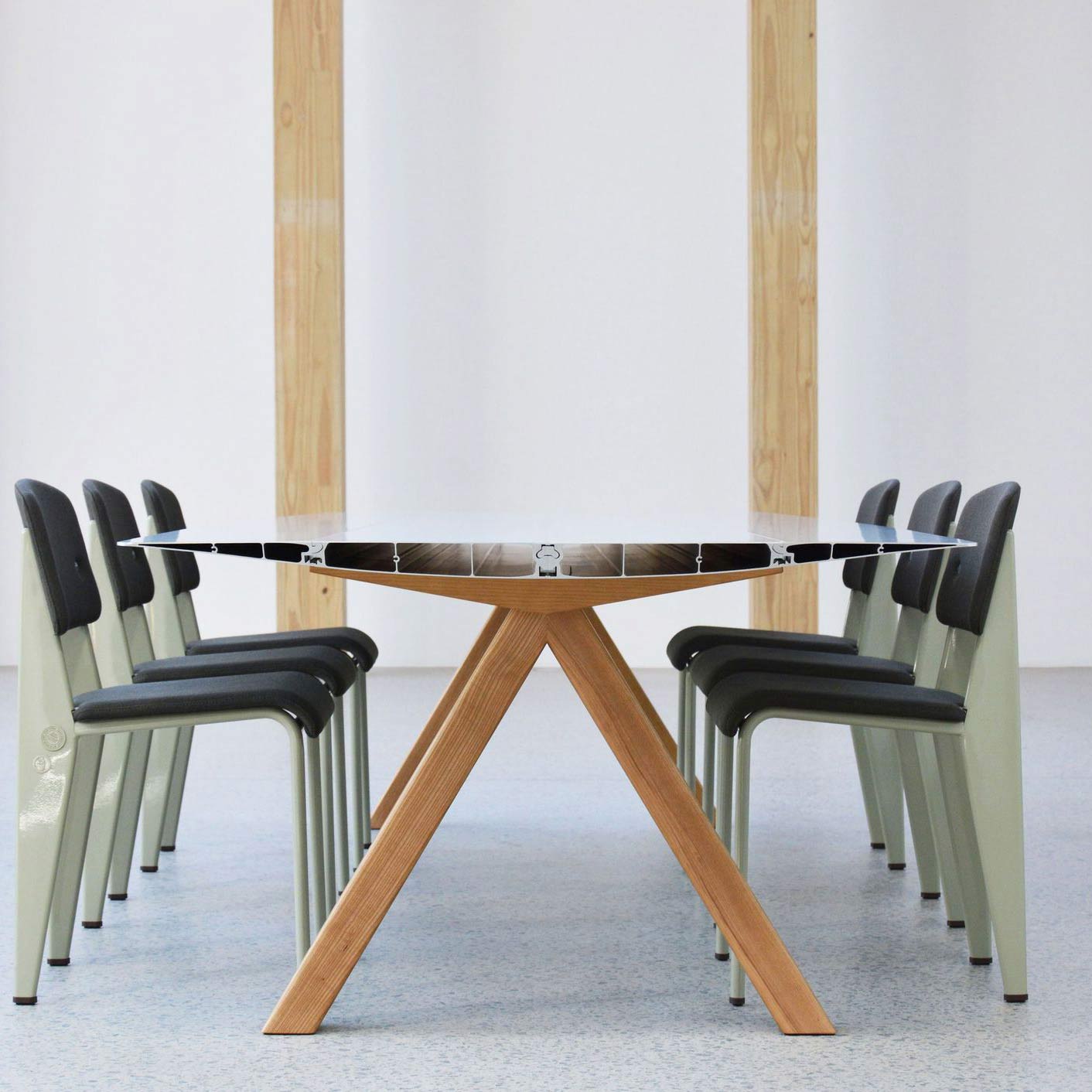 Rectangular Wooden Dining Table TABLE B 120 by Bd Barcelona Design