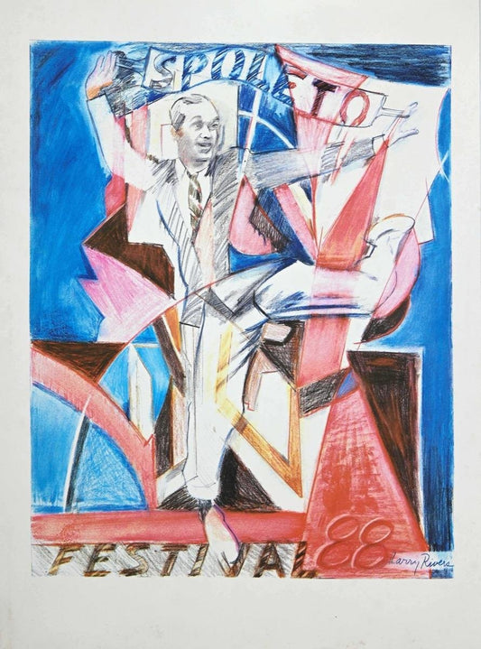 Larry Rivers, Spoleto Festival, Lithograph, 1988