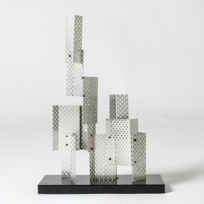 Lars Erik Falk, Sculpture, 1968, Aluminum & Wood-NL-1383713