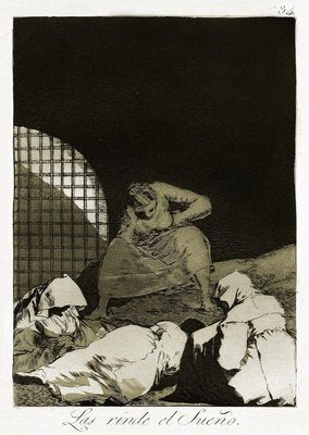 Las Rinde el Sueño - Origina Etching by Francisco Goya - 1868 1868-ZCI-758942