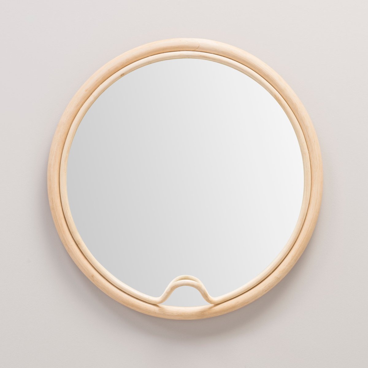 Lasso Round Rattan Mirror by AC/AL Studio for ORCHID EDITION