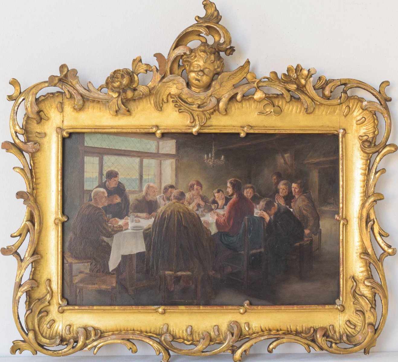 Last Supper, 19th Century, Oil on Panel