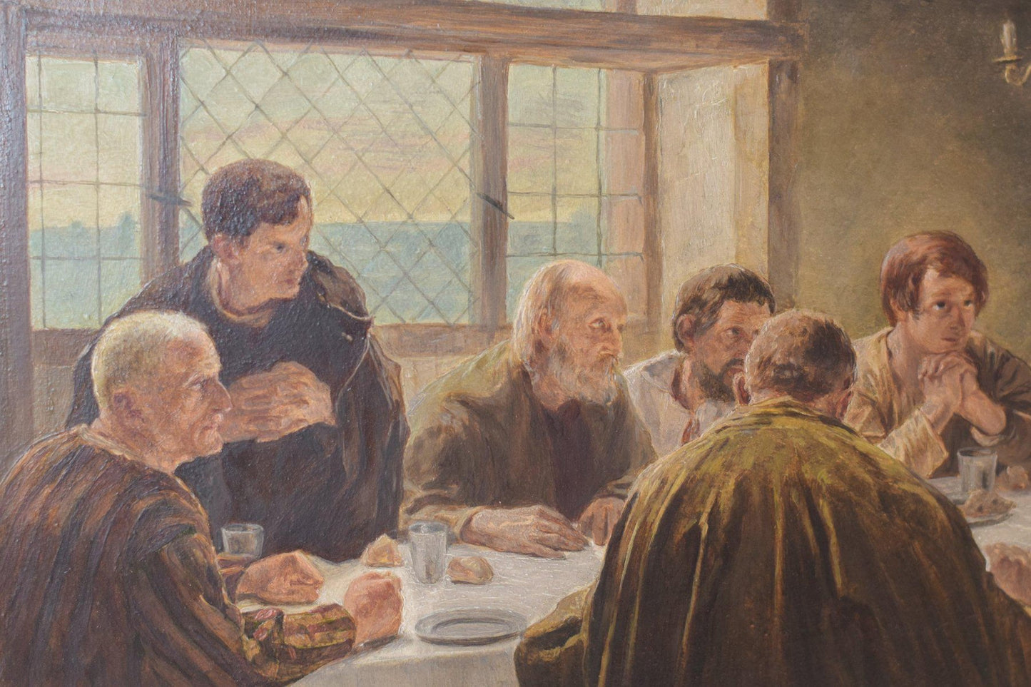 Last Supper, 19th Century, Oil on Panel