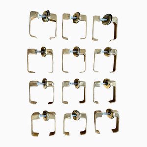 Lasta Brass Door handles by Timo Sarpaneva for Finland Primo Oy, 1960s, Set of 12-APD-2034021