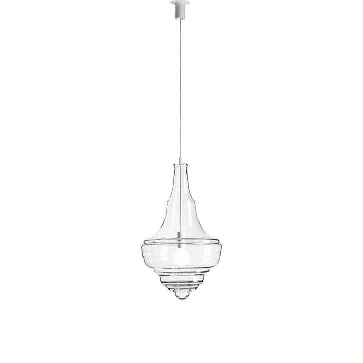 Neverending Glory Prague Estrate Theatre Pendant Lamp by Lasvit #M / Clear