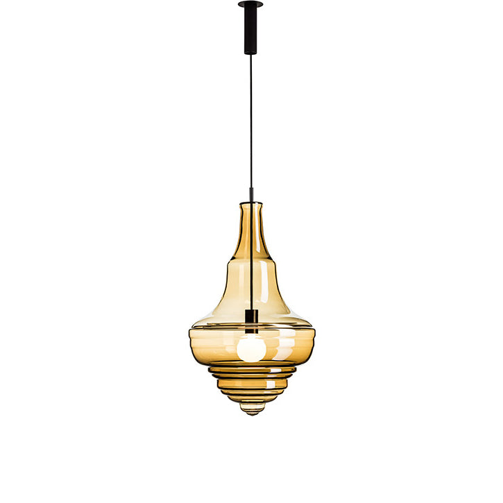 Neverending Glory Prague Estrate Theatre Pendant Lamp by Lasvit #L / Smoke