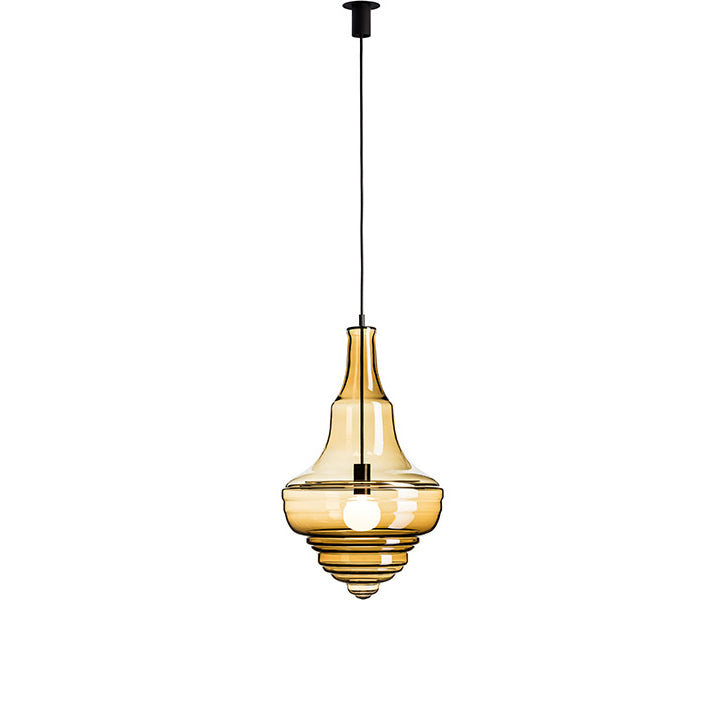 Neverending Glory Prague Estrate Theatre Pendant Lamp by Lasvit #M / Smoke