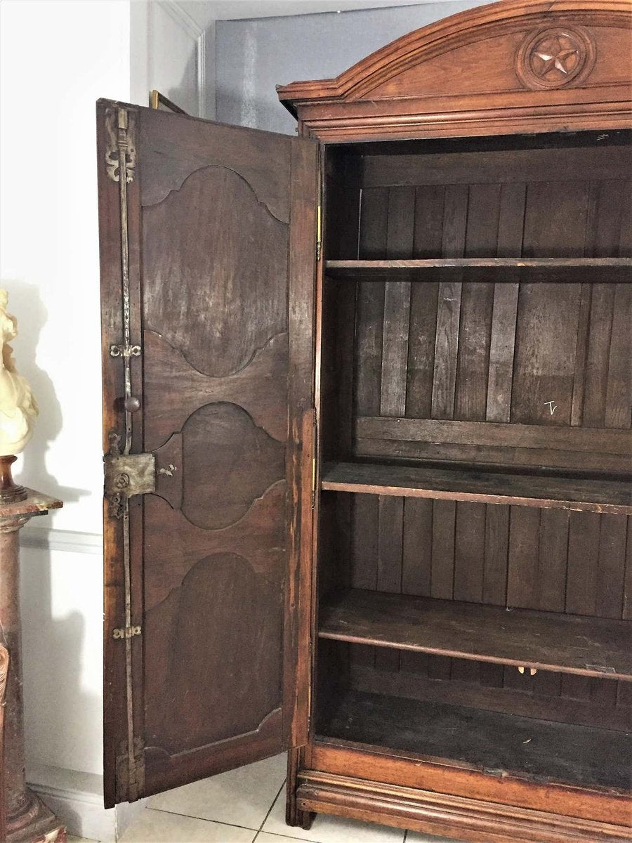 Late 17th Century Louis XIV Walnut Wardrobe, 1700s