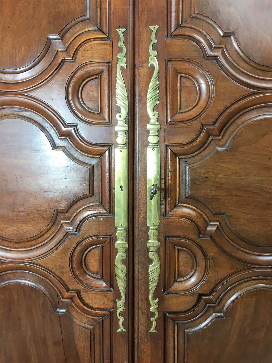 Late 17th Century Louis XIV Walnut Wardrobe, 1700s