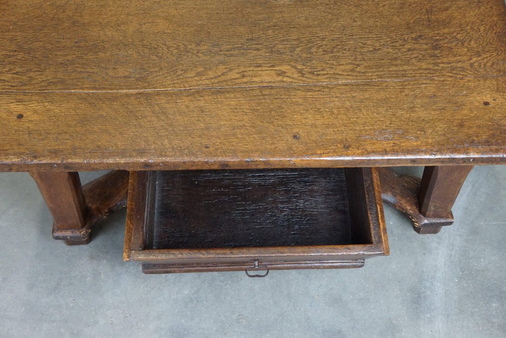 Late 18 Century Spanish Coffee Table with Drawer