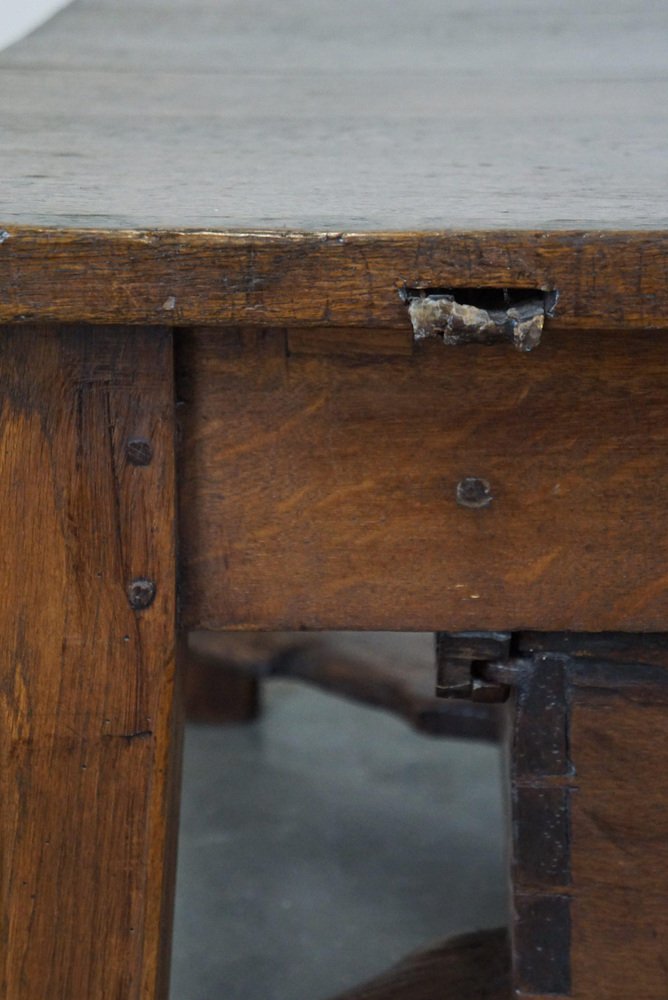 Late 18 Century Spanish Coffee Table with Drawer