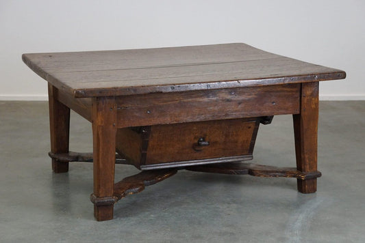 Late 18 Century Spanish Coffee Table with Drawer