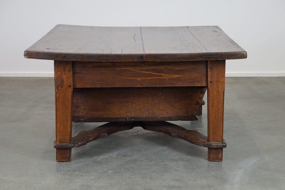 Late 18 Century Spanish Coffee Table with Drawer