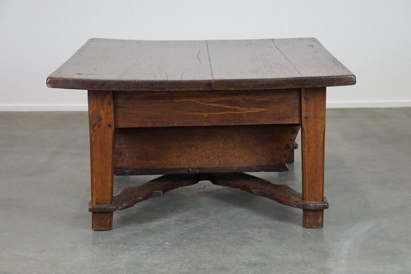 Late 18 Century Spanish Coffee Table with Drawer-HPP-1823344