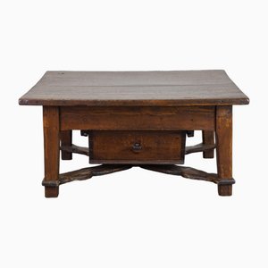 Late 18 Century Spanish Coffee Table with Drawer-HPP-1823344