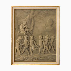 Late-18th Century French Grisaille Painting-MBH-1032312