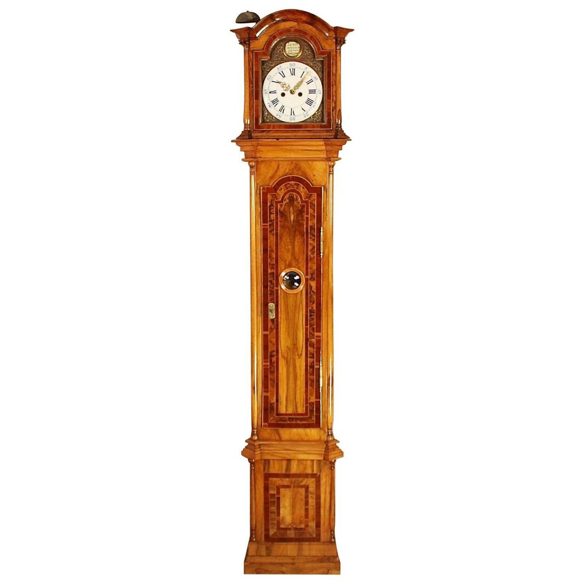 Late-18th Century German Marquetry Longcase Clock by Johann Wilhelm Wellershaus