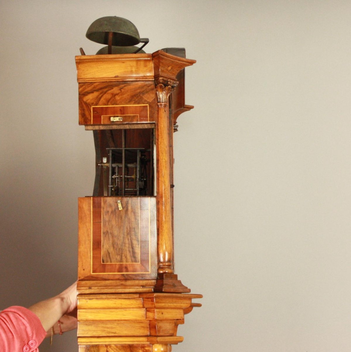 Late-18th Century German Marquetry Longcase Clock by Johann Wilhelm Wellershaus