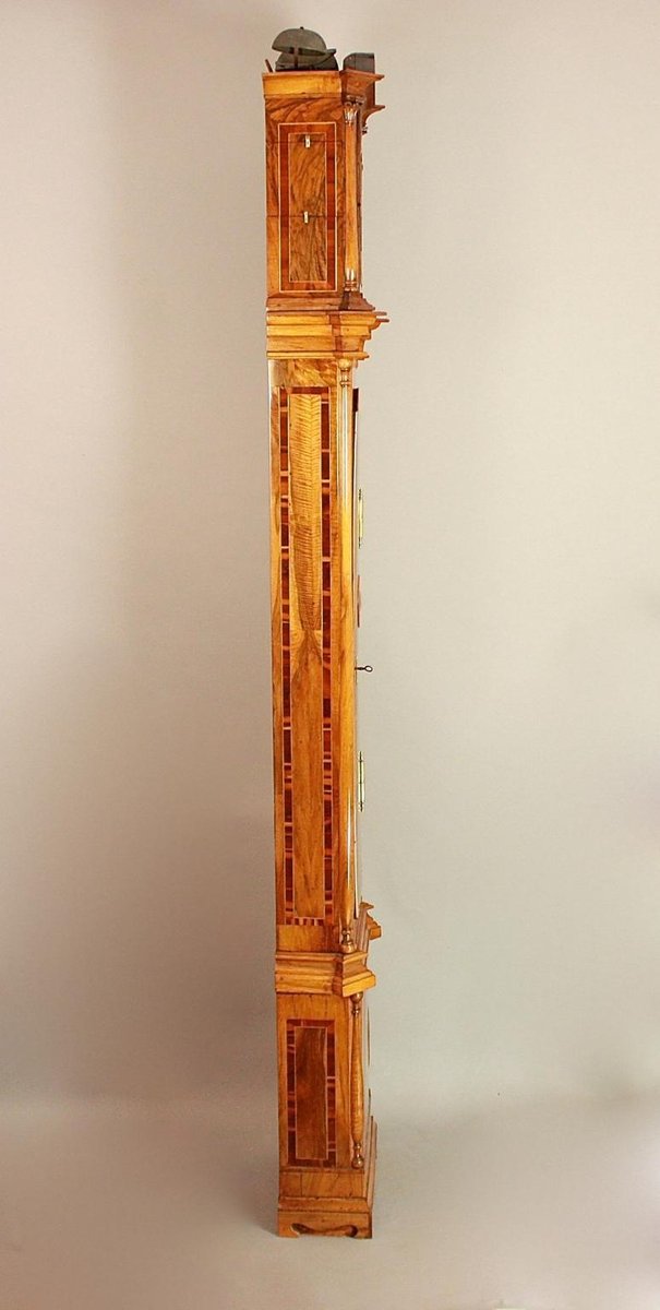 Late-18th Century German Marquetry Longcase Clock by Johann Wilhelm Wellershaus