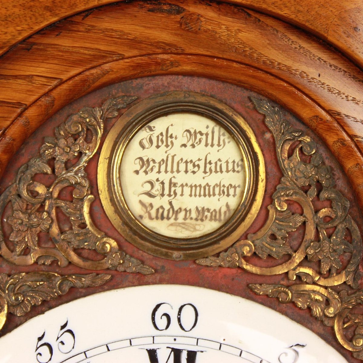 Late-18th Century German Marquetry Longcase Clock by Johann Wilhelm Wellershaus