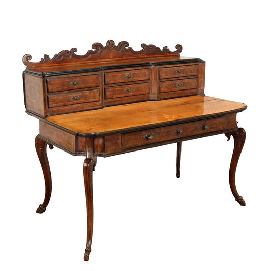 Late 18th Century Lombardy Baroque Writing Desk