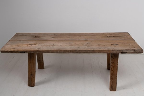 Late 18th Century Swedish Folk Art Pine Table-MJF-1105113