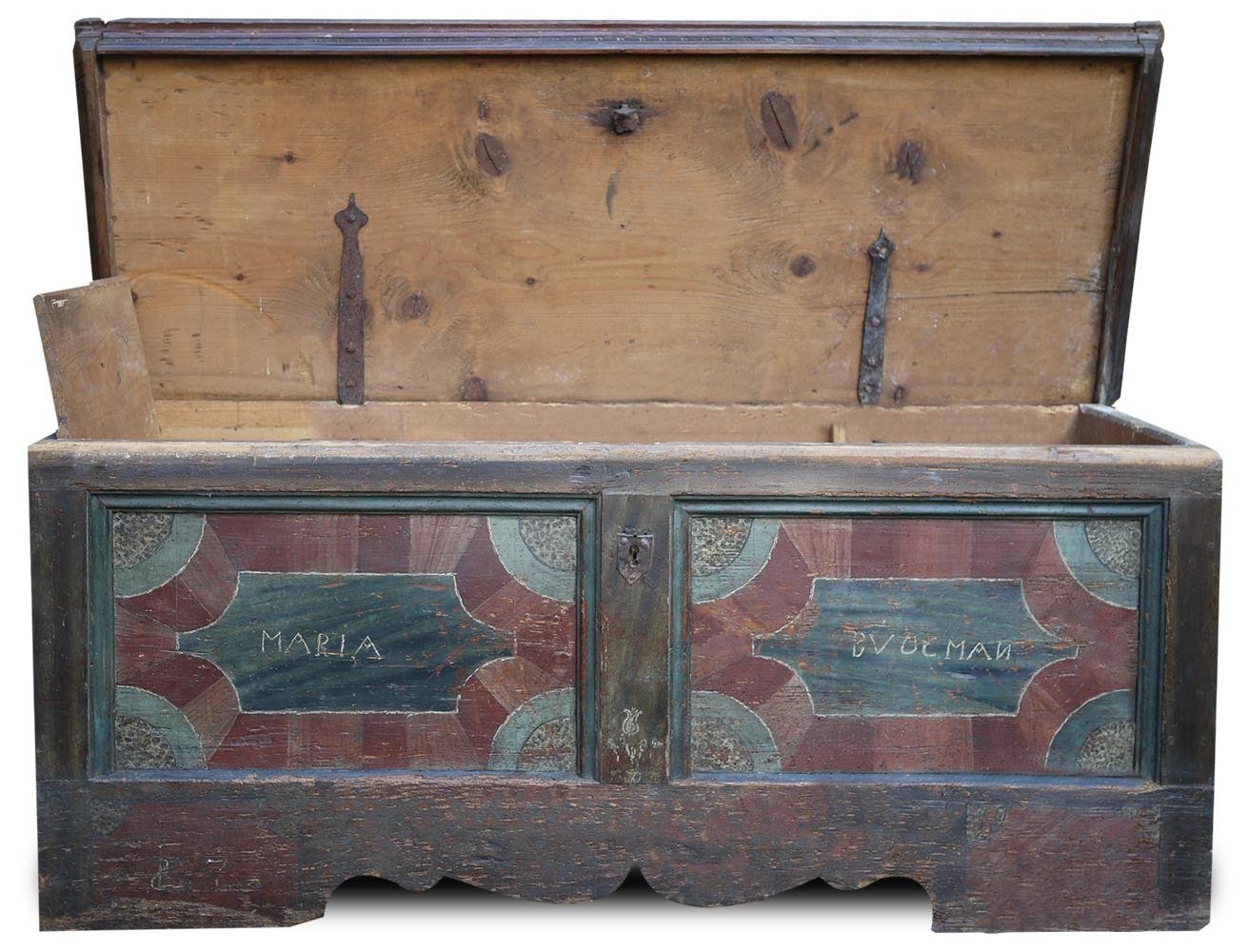 Late 18th Century Tyrolean Painted Chest