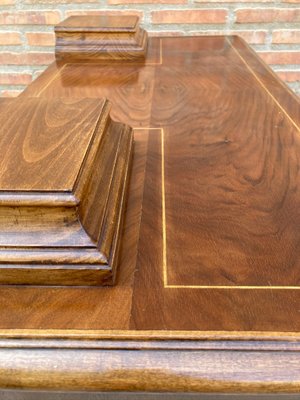 Late-19 Century Walnut and Marquetry Commode Chest of Drawers, 1890s-NOU-792811