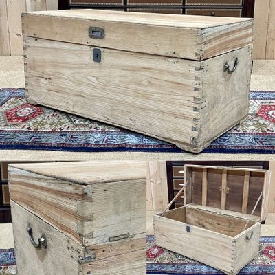 Late 19th Century Camphor Wood Marine Chest-QYF-1819927