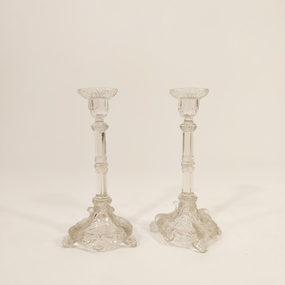 Late 19th Century Candleholders by Vallerysthal & Portieux, Set of 2