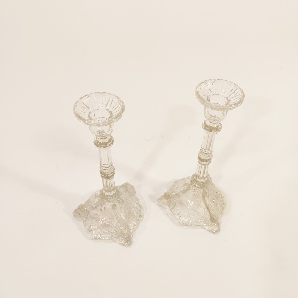 Late 19th Century Candleholders by Vallerysthal & Portieux, Set of 2