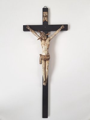 Late 19th Century Carved Crucifix-IND-954145