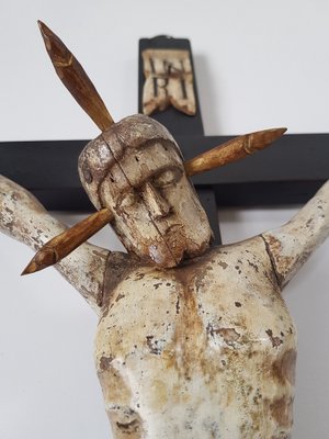 Late 19th Century Carved Crucifix-IND-954145