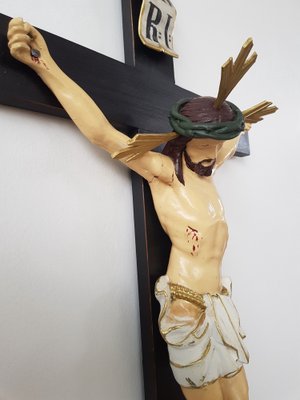 Late 19th Century Carved Crucifix-IND-954146