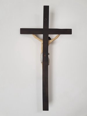 Late 19th-Century Carved Crucifix Sculpture-IND-956091