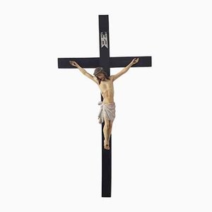 Late 19th-Century Carved Crucifix Sculpture-IND-956091