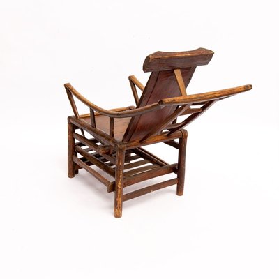 Late-19th Century Chinese Handcrafted Lounge Chair-QQA-776382