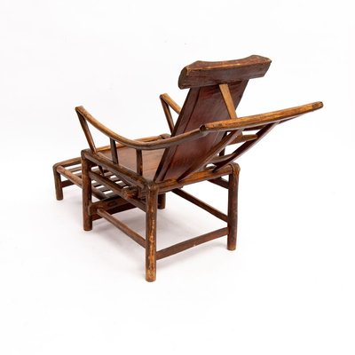 Late-19th Century Chinese Handcrafted Lounge Chair-QQA-776382