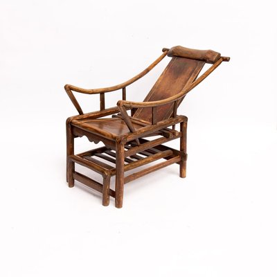 Late-19th Century Chinese Handcrafted Lounge Chair-QQA-776382