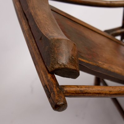 Late-19th Century Chinese Handcrafted Lounge Chair-QQA-776382