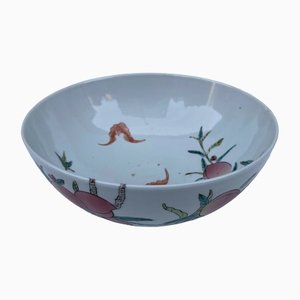 Late 19th Century Chinese Porcelain Serving Dish with Fruit Decor-QKG-1449000